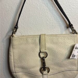 Coach Cream Leather Shoulder Bag